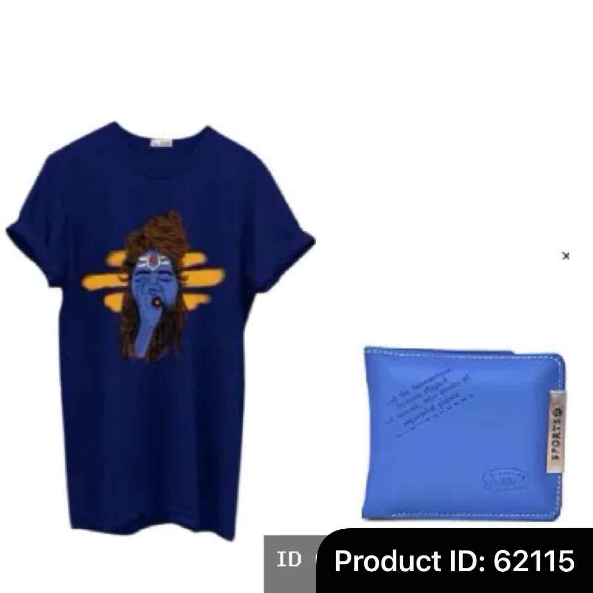 Mahadev printed T-shirt with wallet combo OFFER